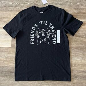 NWT Goodfellow & Co Men’s Skeleton Friends Graphic T-Shirt Black Size M
